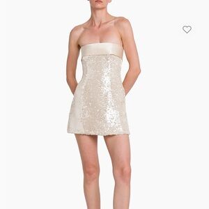 Sequin Strapless Mini Dress